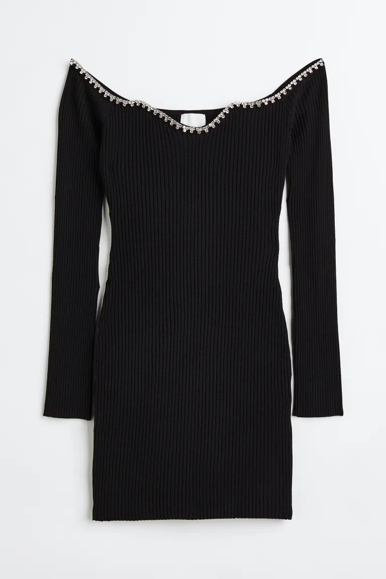 Rhinestone-trimmed Dress | H&M (US + CA)