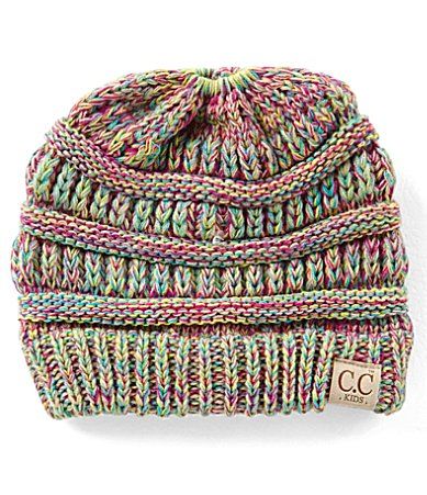 CC Girl Knit Beanie Hat - Multi | Dillards