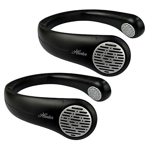 Hunter Wearable Neck Fan - 2-pack - Black | HSN