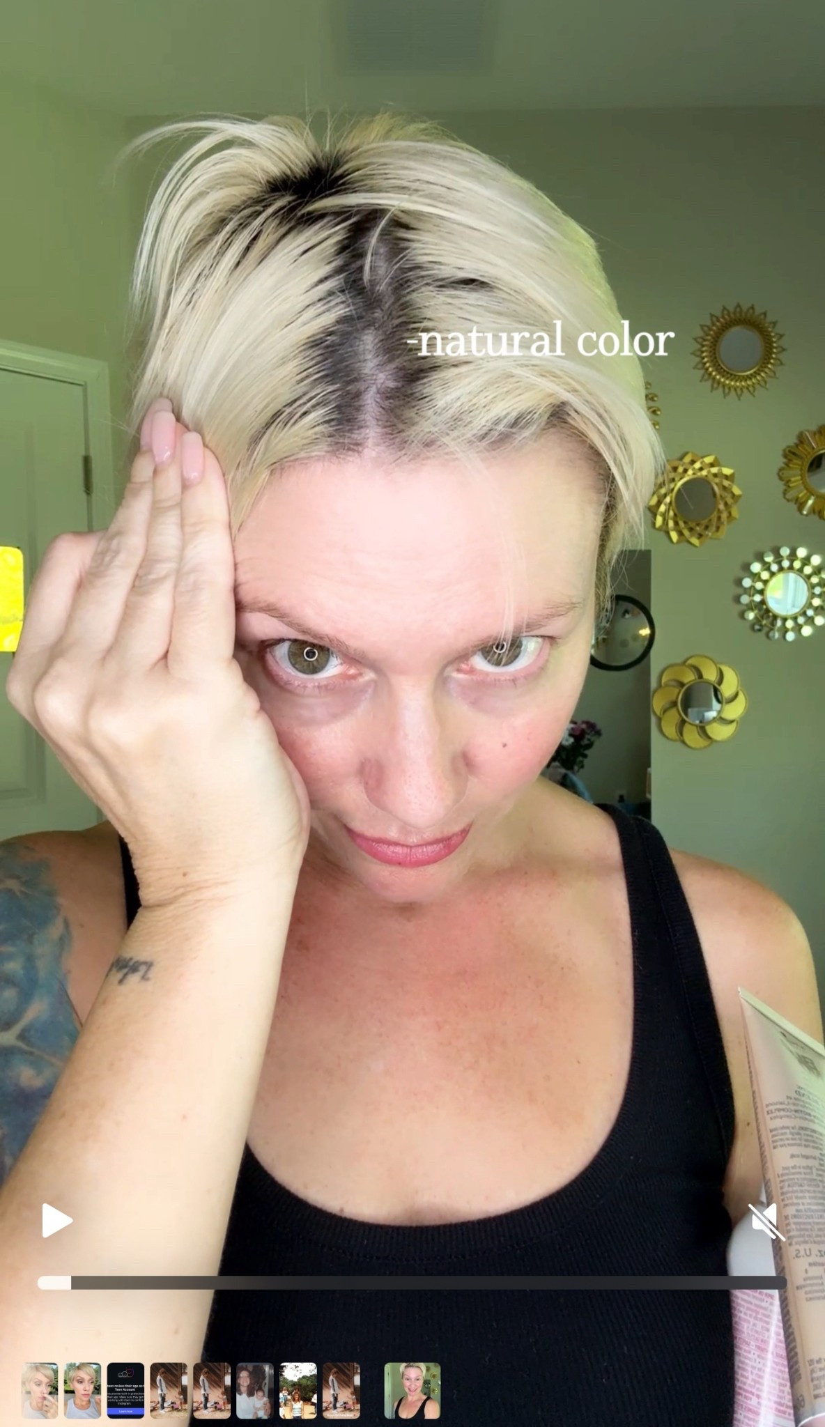 Fall Blonde Formula Blondme Ice with 40 vol process on new growth for 35 min. Low lights- Wella Color 8G + 8N mixed with 10 vol processed for 20 min. 2 parts 8G to 1 part 8N then use double that amount of 10 vol. my hair was clean and damp when I colored the roots. It was clean and dry when I foiled in the low lights  

#LTKOver40 #LTKBeauty #LTKStyleTip