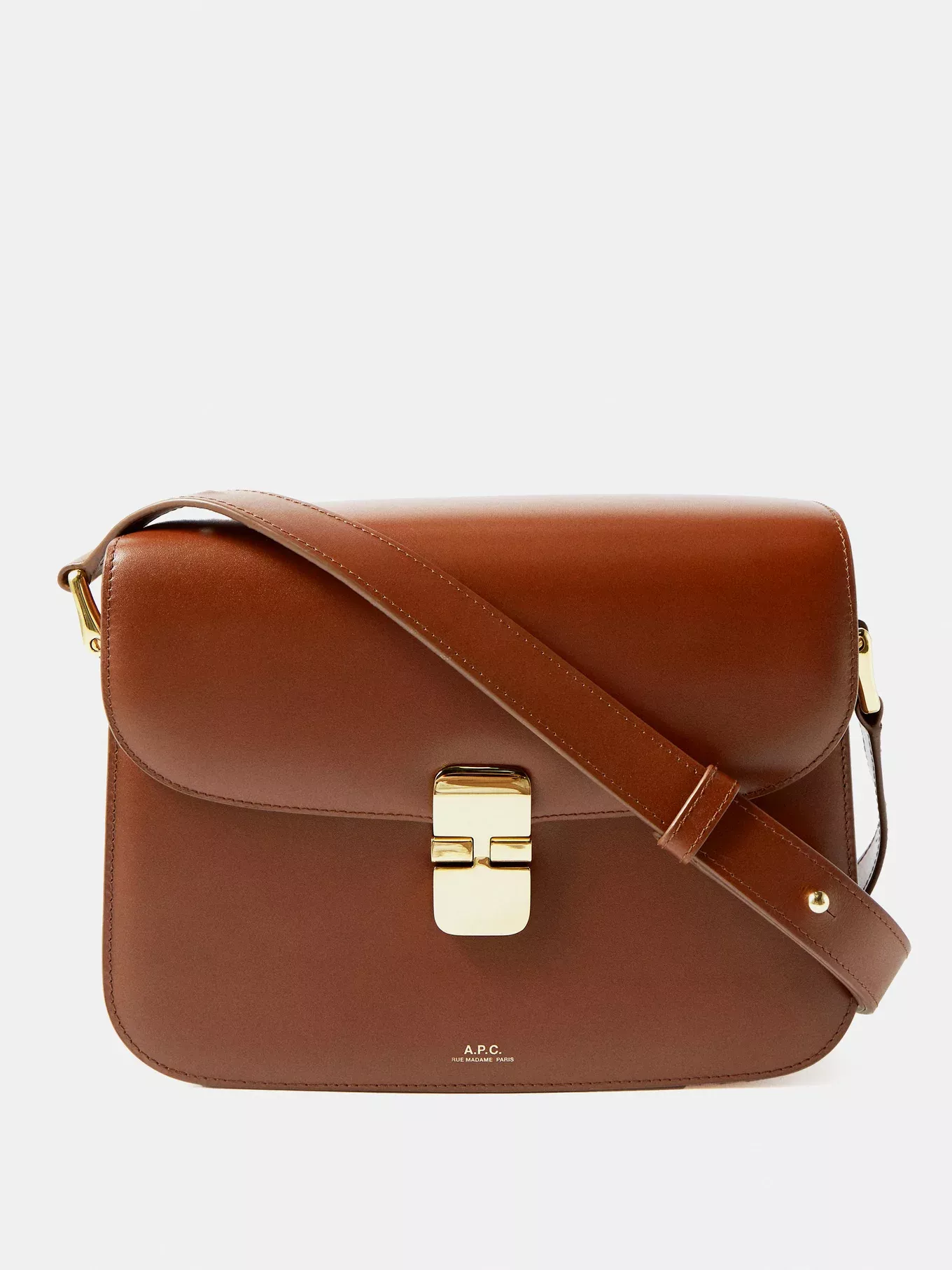 A.P.C. Grace Croc Small Leather Bag curated on LTK
