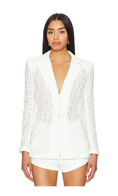 Alice + Olivia Judith Blazer in Off White from Revolve.com | Revolve Clothing (Global)