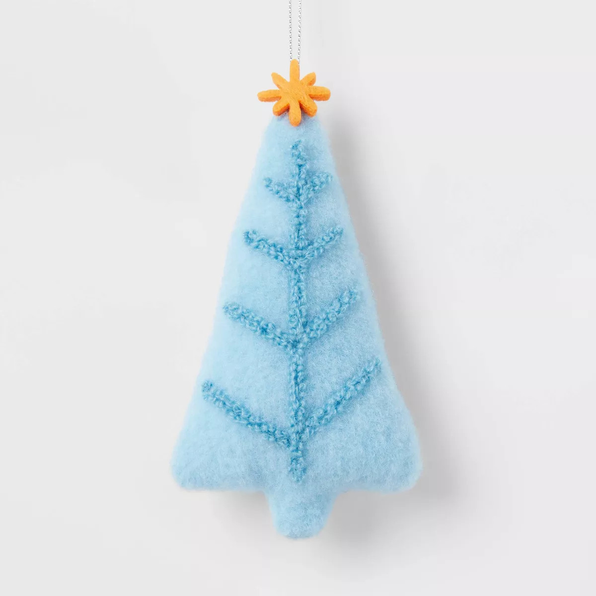 Fabric Tree Christmas Ornament Blue - Wondershop™: Indoor Holiday Decor, 5.75" Height | Target