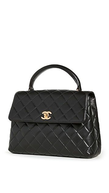 Chanel Black Lambskin Kelly Small | Shopbop