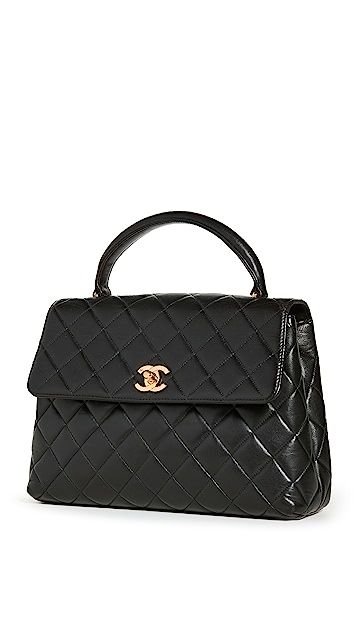 Chanel Black Lambskin Kelly Small | Shopbop