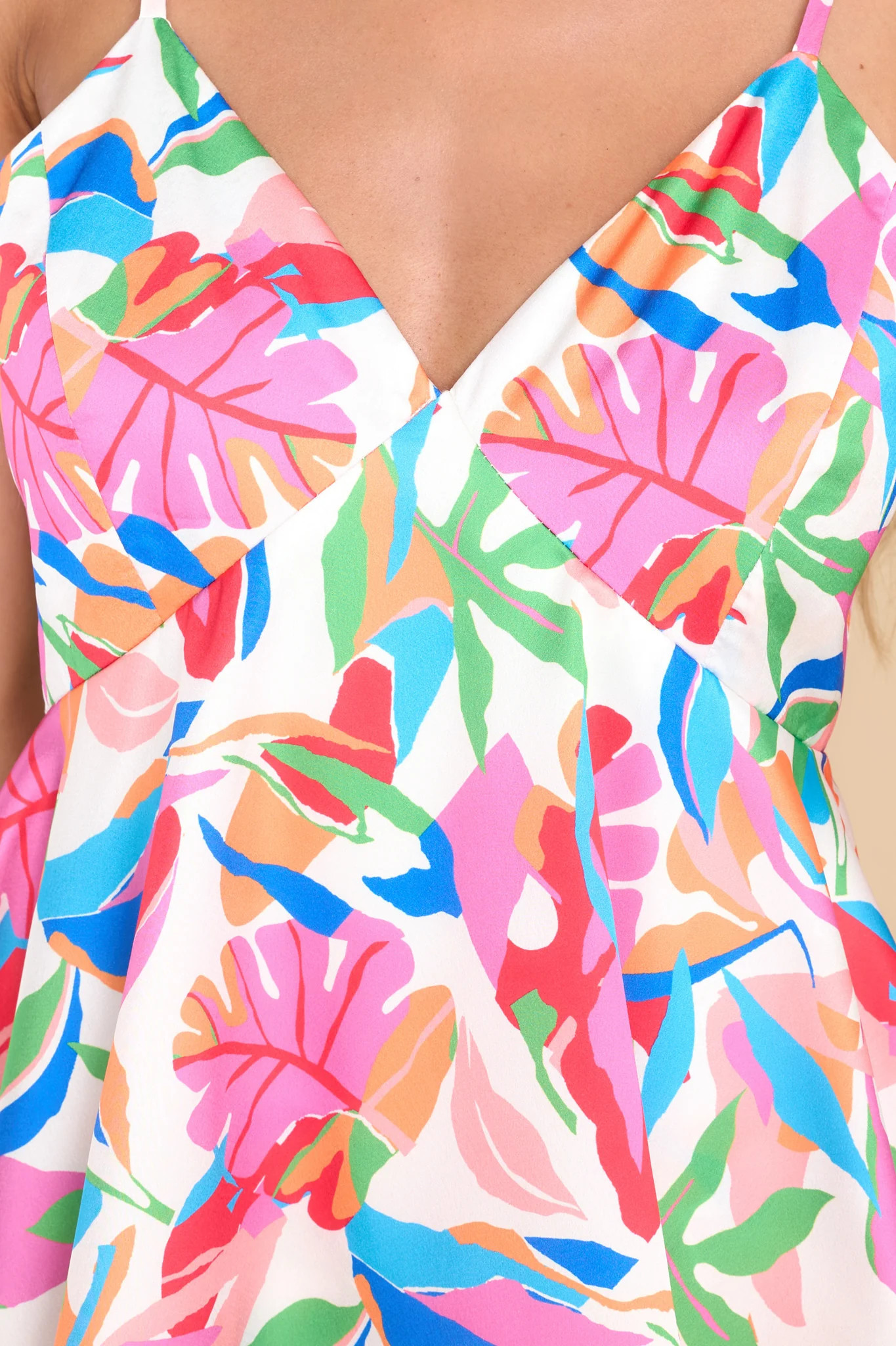 Always Fabulous White Tropical Maxi Dress | Red Dress 