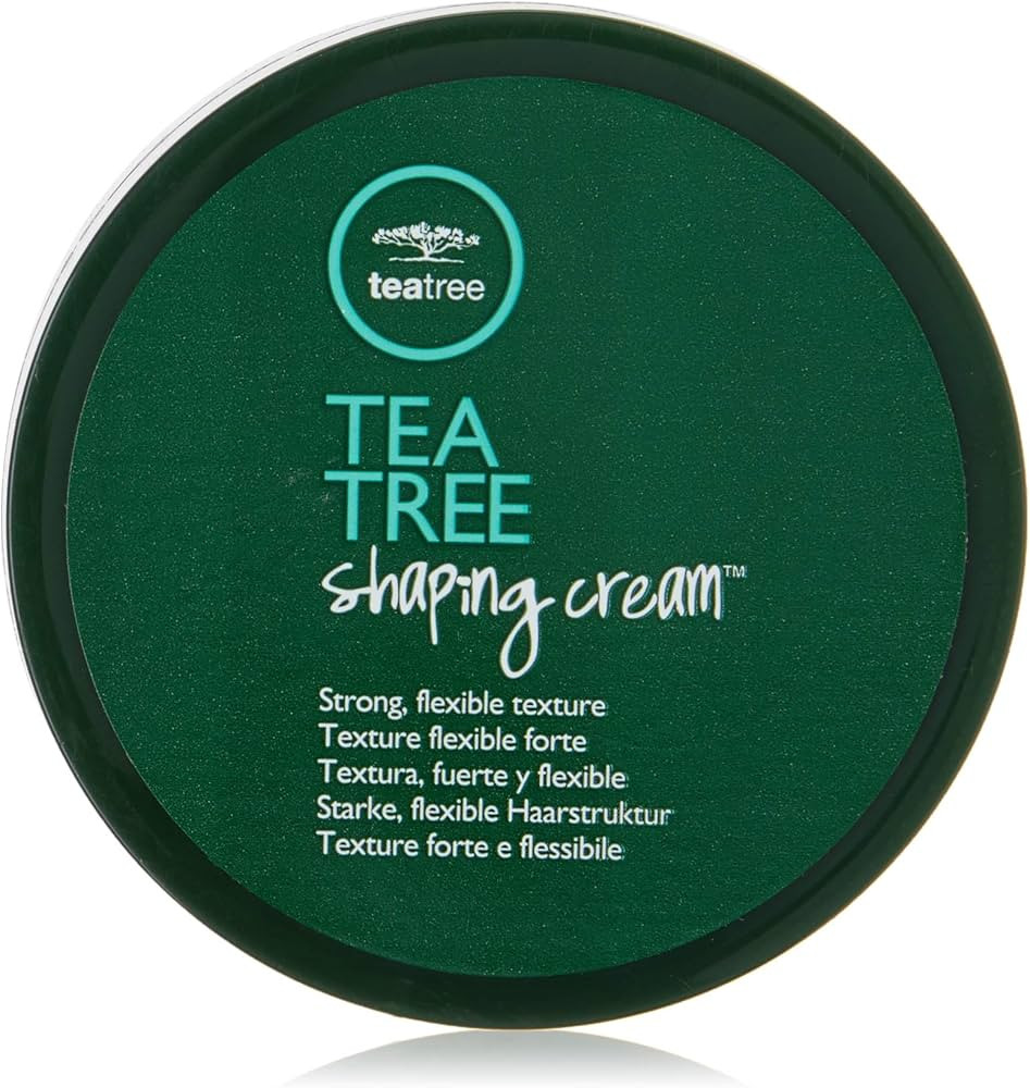Tea Tree Shaping Cream, Hair Styling Cream, Long-Lasting Hold, Matte Finish, For All Hair Types | Amazon (US)