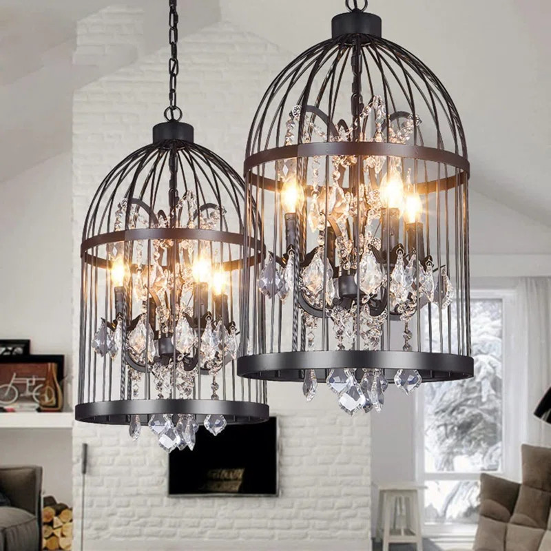 Danarius 4 - Light Lantern Geometric Chandelier | Wayfair North America