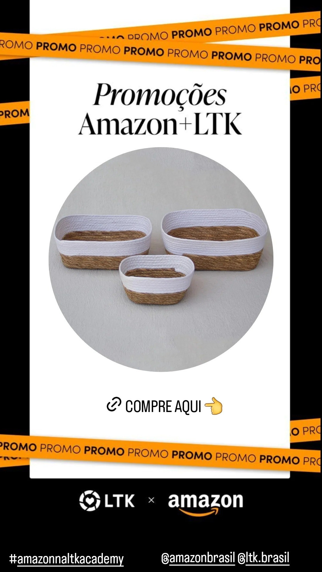 Cesto Decorativo de Palha SeagrassBeleza Natural e Aconchego para sua Decoração!Eleve o charme da sua decoração com o nosso Cesto Decorativo de Palha Seagrass. Cada peça é habilmente confeccionada à mão, destacando a textura única da fibra de seagrassDestaques Principais:Fibra Natural de Seagrass: Este cesto celebra a exuberante fibra de seagrass, conhecida por sua aparência rústica e charme orgânico. Cada cesto destaca a singularidade dessa fibra, tornando-o uma verdadeira expressão da natureza.Artesanato Exclusivo: Cada cesto é uma obra de arte única, refletindo a habilidade artesanal e a beleza natural em cada detalhe.Decoração Autêntica: Adicione autenticidade à sua decoração em qualquer ambiente, seja na sala de estar, quarto, cozinha ou varanda. Este cesto versátil complementa diversos estilos decorativos.Funcional e Estiloso: Use-o para armazenar pequenos objetos, plantas, livros, mantas ou revistas, agregando beleza e funcionalidade ao mesmo tempo.Durabilidade Natural: O seagrass é naturalmente resistente, tornando este cesto durável e de fácil manutenção, exigindo apenas cuidados mínimos para preservar sua beleza.Versatilidade de Utilização:Decoração Charmosa: Transforme qualquer ambiente em um espaço acolhedor e convidativo, adicionando o cesto com plantas, mantas ou outros elementos decorativos.Organização Eficaz: Mantenha a ordem com estilo. Use-o para armazenar controles remotos, revistas, brinquedos ou acessórios, mantendo seu espaço organizado e atraente.Detalhes do Produto:Material: Palha de seagrassTons Naturais: Cada cesto exibe tonalidades naturais únicas, realçando sua autenticidade.Celebre a Beleza Natural em Sua Decoração:Ao escolher nosso Cesto Decorativo de Palha Seagrass, você traz a essência da natureza para seu lar, adicionando um toque de aconchego. Cada peça é uma homenagem à simplicidade e ao charme da fibra de seagrass, tornando sua decoração mais atraente e conectada à natureza.Transforme sua casa com a autenticidade da palha de seagrass. Adquira o seu cesto hoje e experimente a beleza e a versatilidade que só a natureza pode proporcionar!

#LTKbrasil
