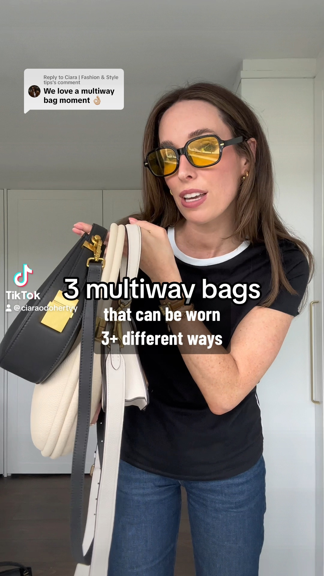 3 of myfavourite multiway bags that can be worn 3+ different ways  👜 bag number 3 is by Somas Studio // you can use code Ciara12 for 12% off the Songmont Luna 🤎
#coachtabby #coachtabby26 #songmont #songmontluna #quietluxury #oldmoneyaesthetic #luxurybag #luxurybags #fyp #foryoupage

#LTKluxury #LTKstyletip #LTKbag