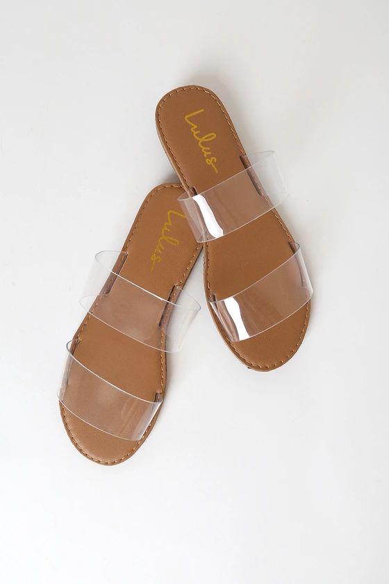 Time to Chill Clear Slide Sandals | Lulus (US)