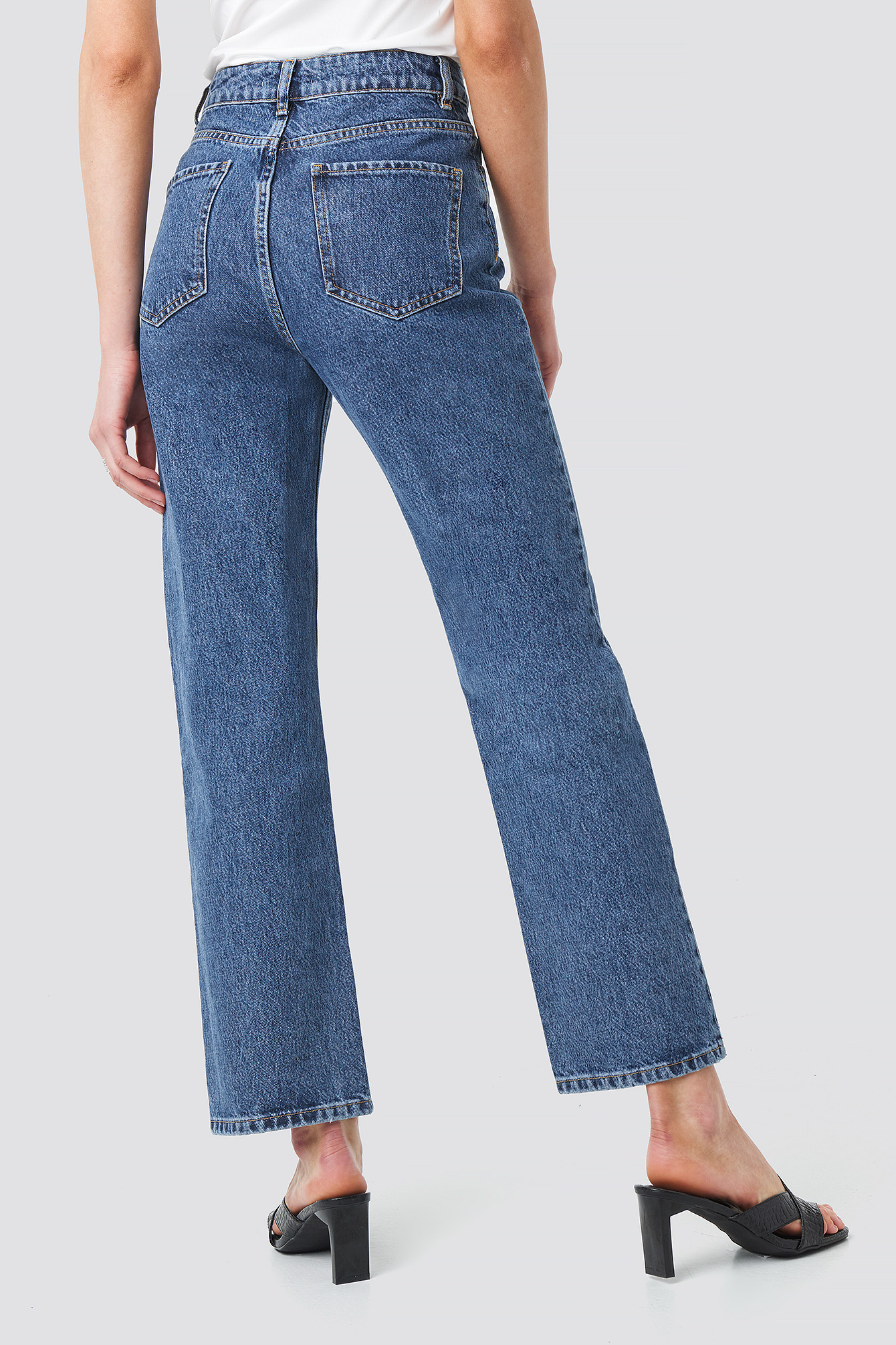 Front Pleat Jeans Blue | NA-KD UK