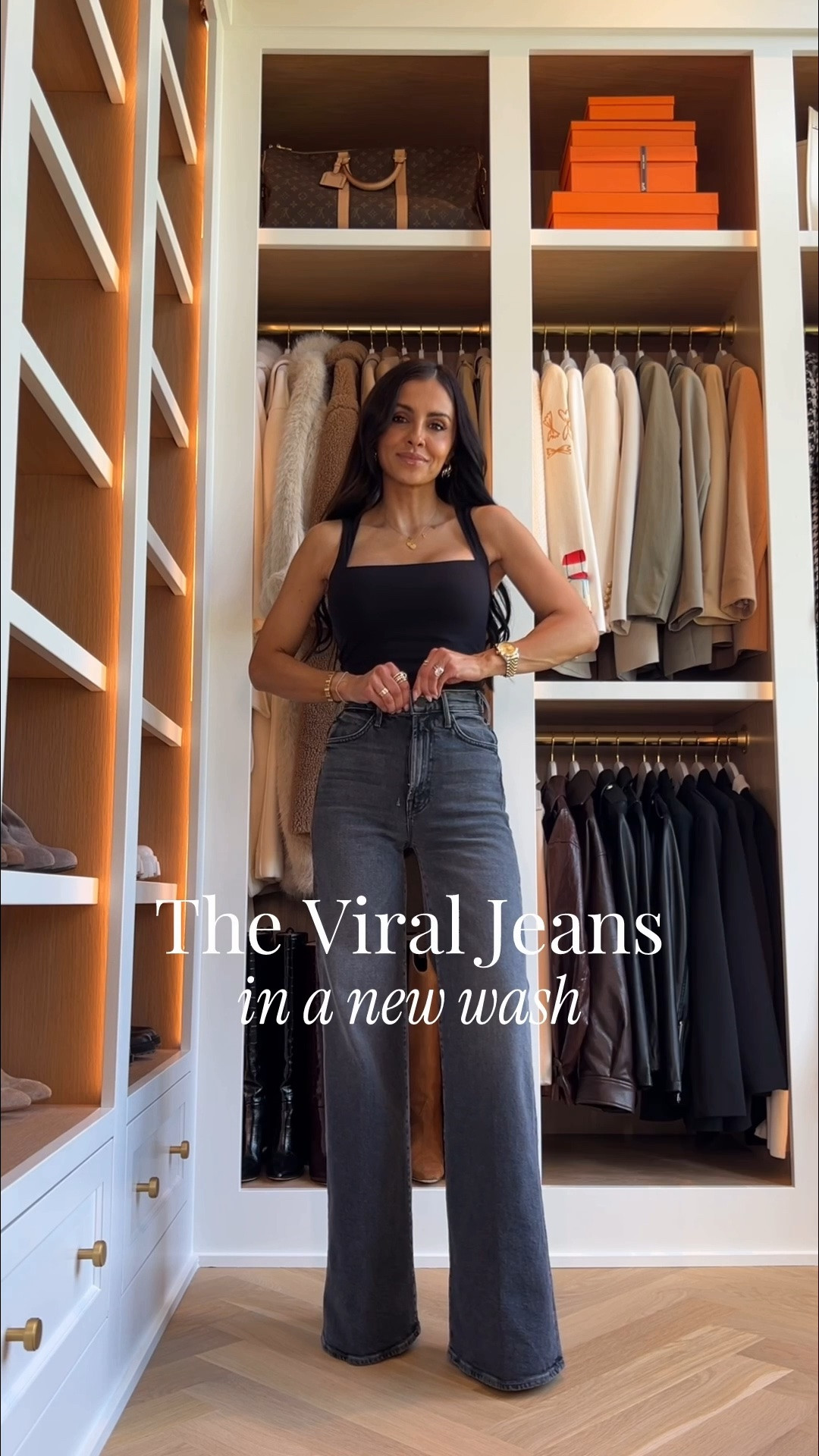 The most flattering jeans in a new wash
Mother jeans in gray wearing a 23
Amazon black tank
Amazon white floral top 
Amazon sunglasses

#LTKOver40 #LTKgrwm #LTKootd