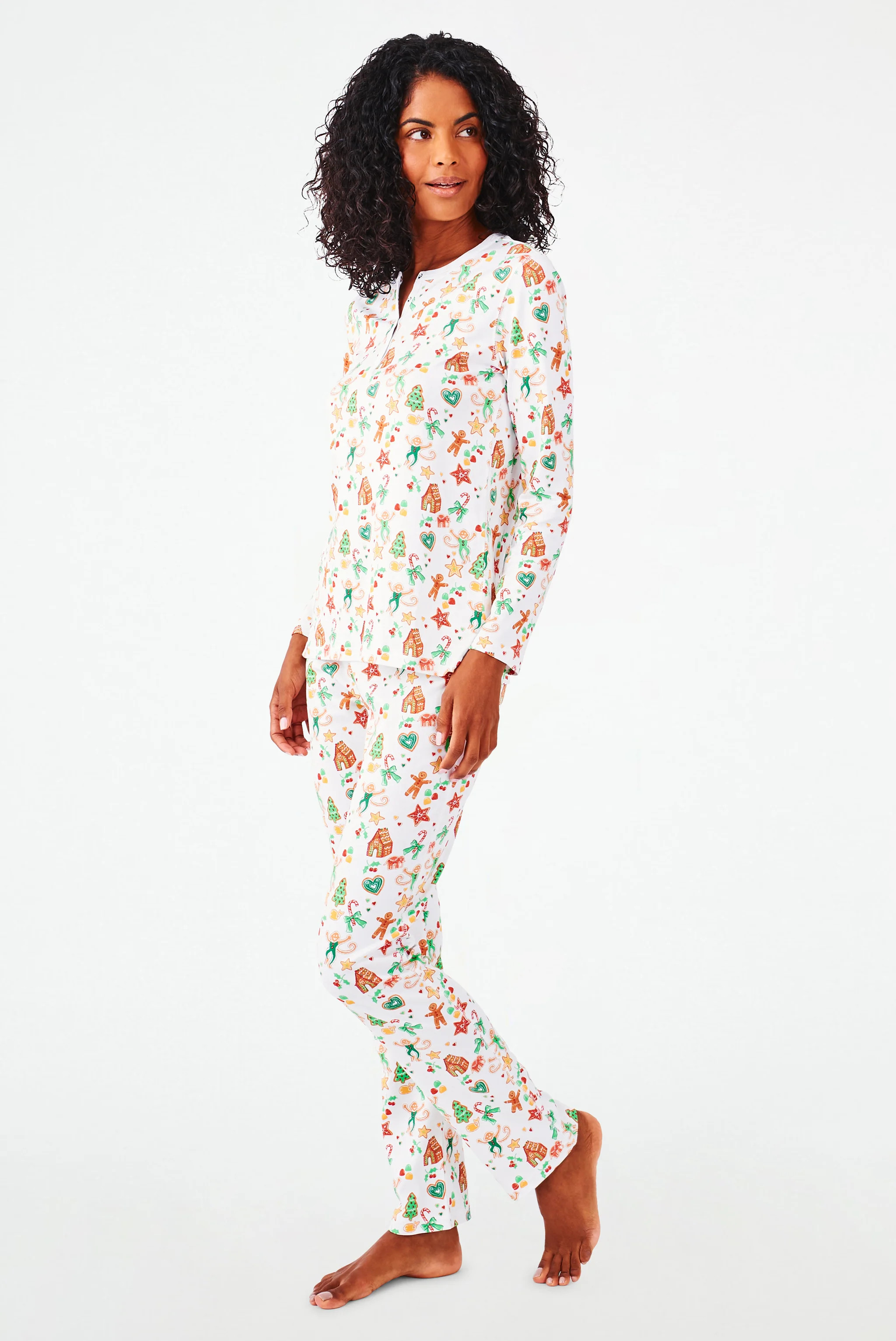 Gingerbread Party Pajamas MULTI / S | Roller Rabbit