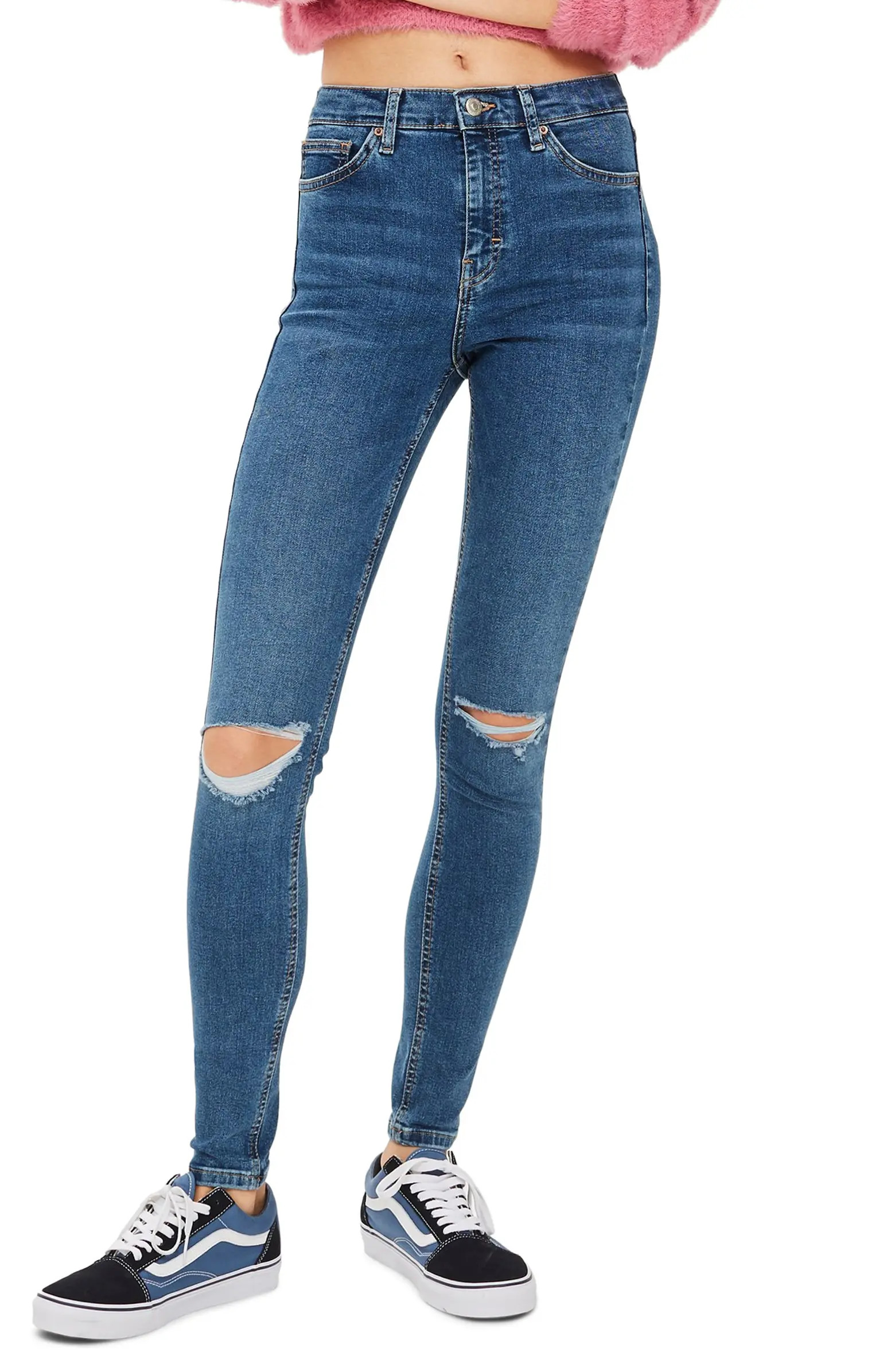 Topshop Jamie High Waist Ripped Skinny Jeans | Nordstrom | Nordstrom