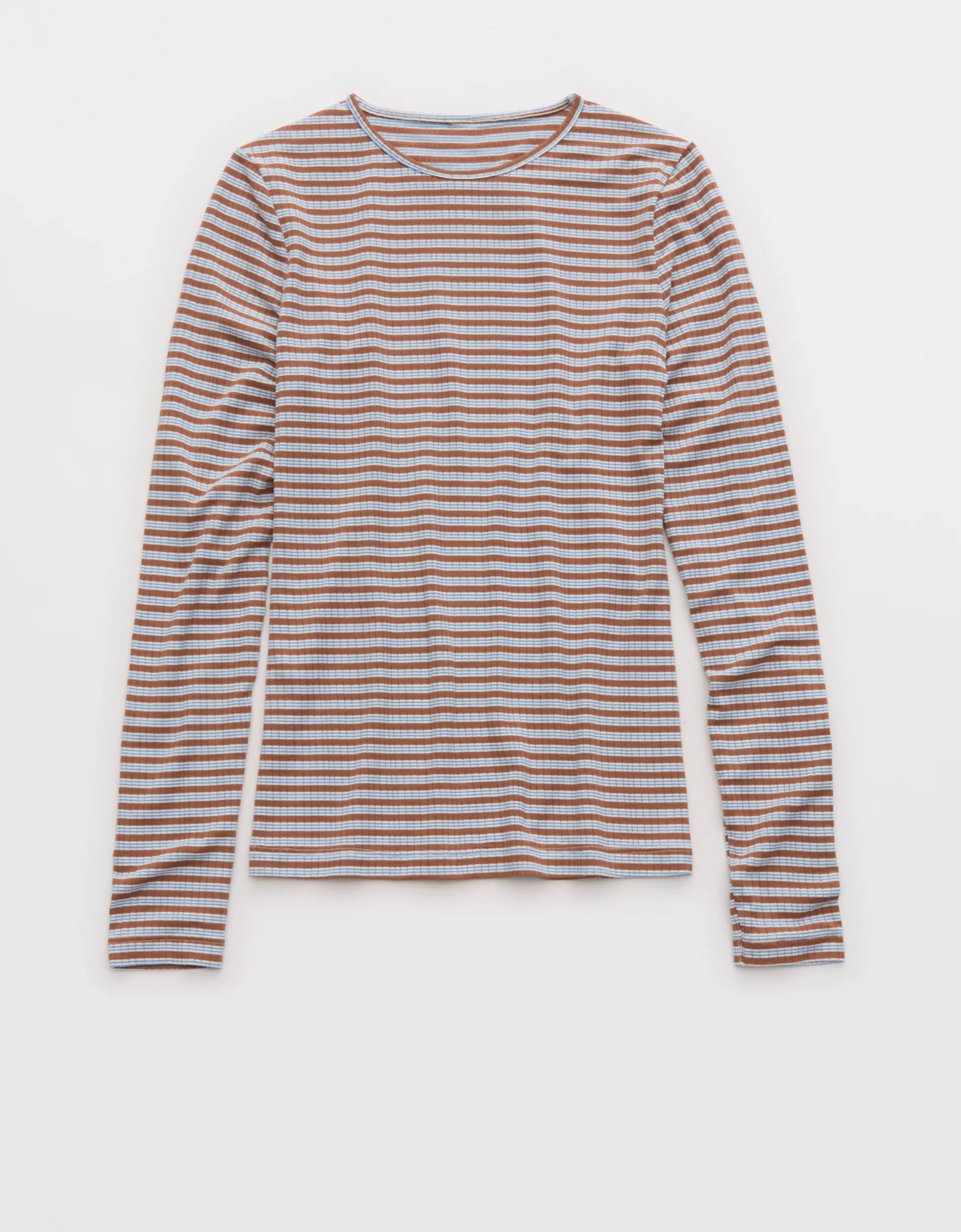 Superchill Modal Rib Long Sleeve T-Shirt | American Eagle Outfitters (US & CA)