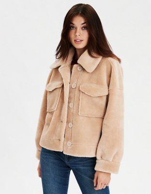 AE Bonded Trucker Jacket | American Eagle Outfitters (US & CA)