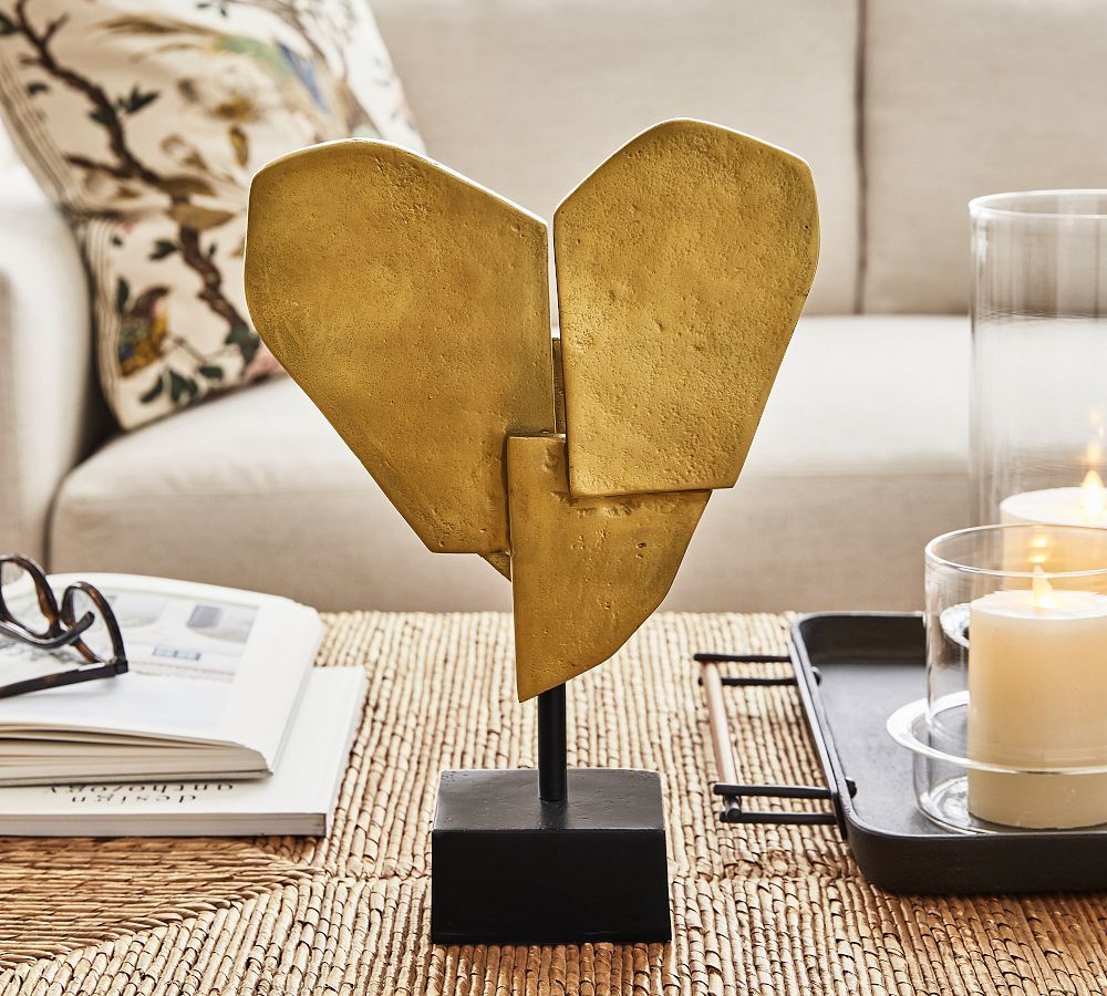 Brass Heart On Stand | Pottery Barn (US)