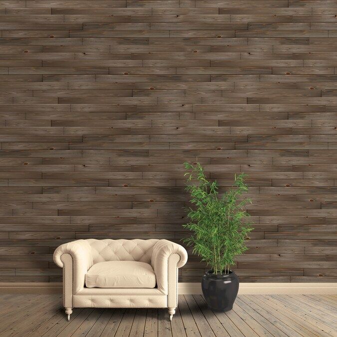 Design Innovations Reclaimed 14-sq ft Weathered Wood Tongue and Groove Wall Plank Kit Lowes.com | Lowe's