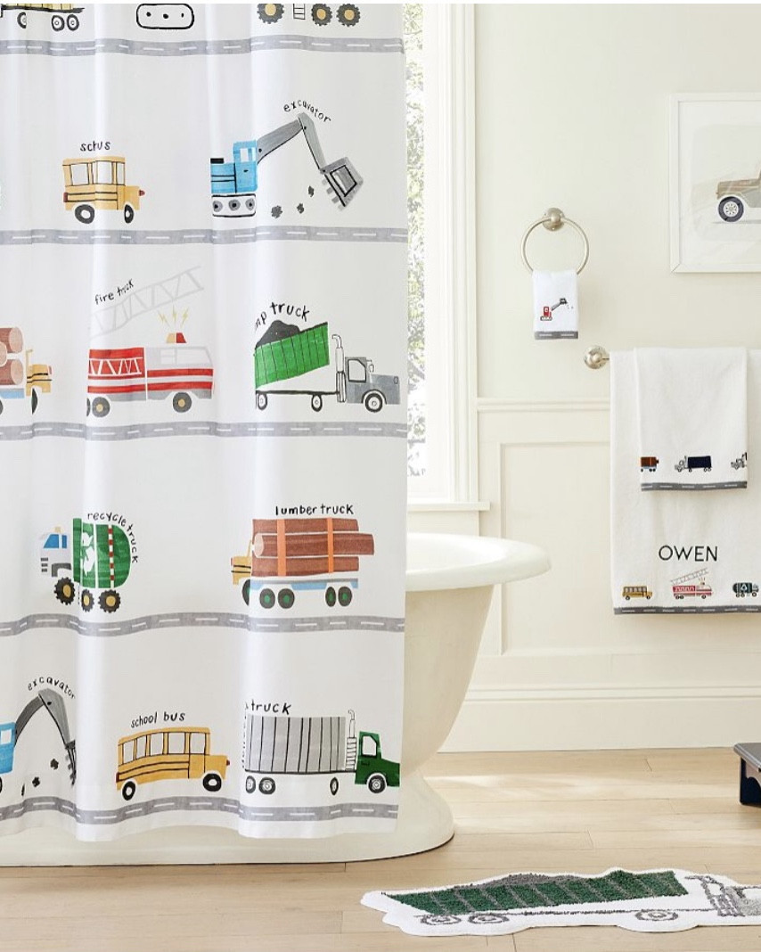 The sweetest bathroom collection for your little truck lover 🚛🚑🚚🚒🛻

Big boy room, kids bathroom, pottery barn, monogram 

#LTKHome