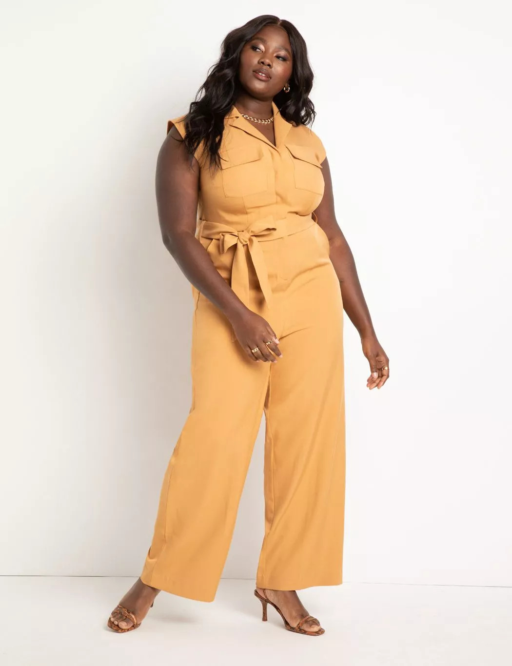 Belted Jumpsuit | Eloquii
