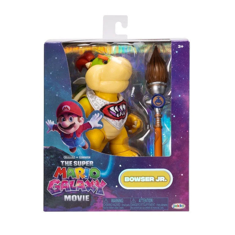The Super Mario Galaxy Movie - 5 inch Action Figure Series – Bowser Jr. Figure with Paint Brush... | Walmart (US)