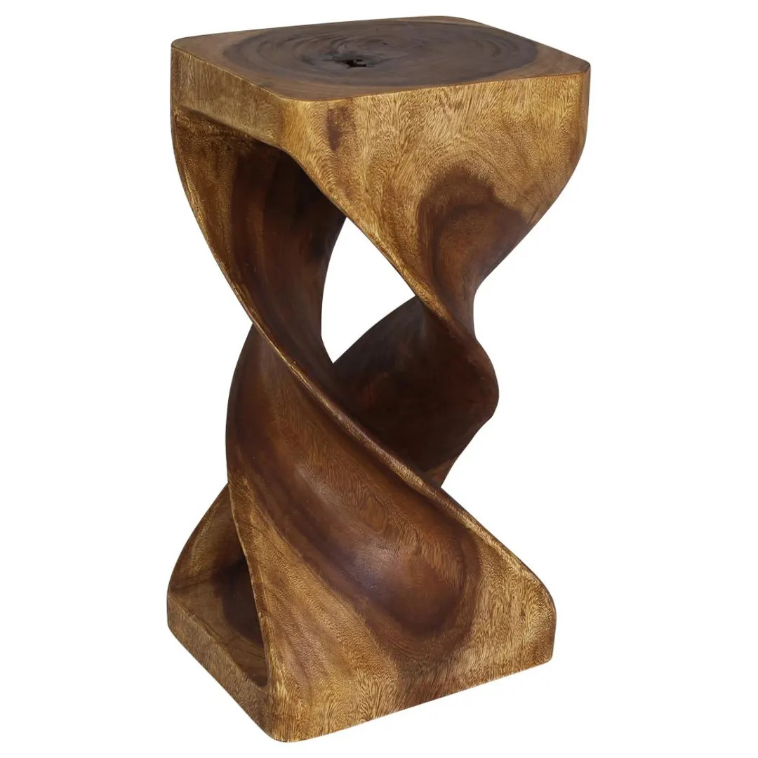 Haussmann® Wood Rectangular Double Twist 12 X 14 in X 26 in H Walnut Oil - Etsy | Etsy (US)