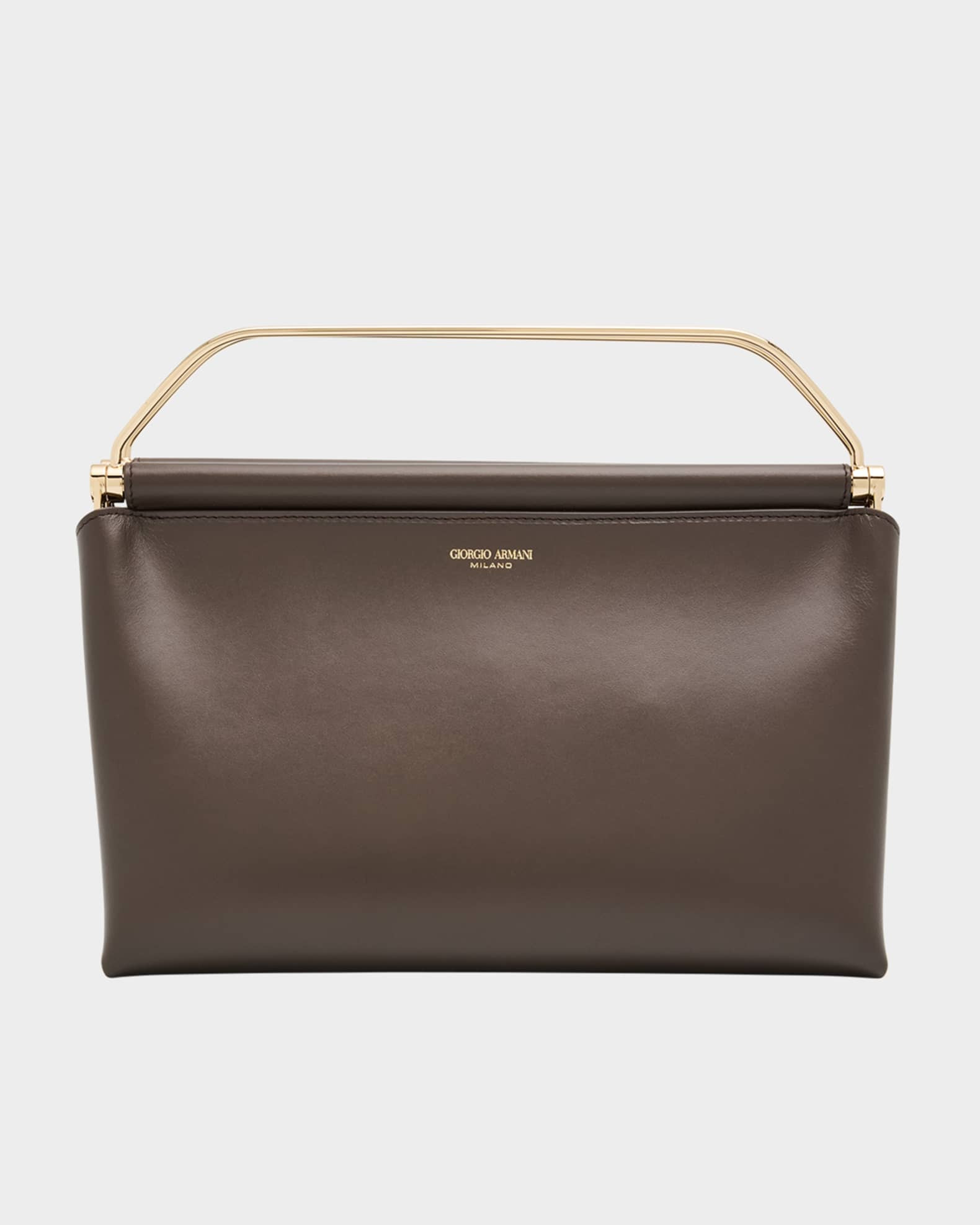 Avenue Large Polished Leather Shoulder Bag | Neiman Marcus