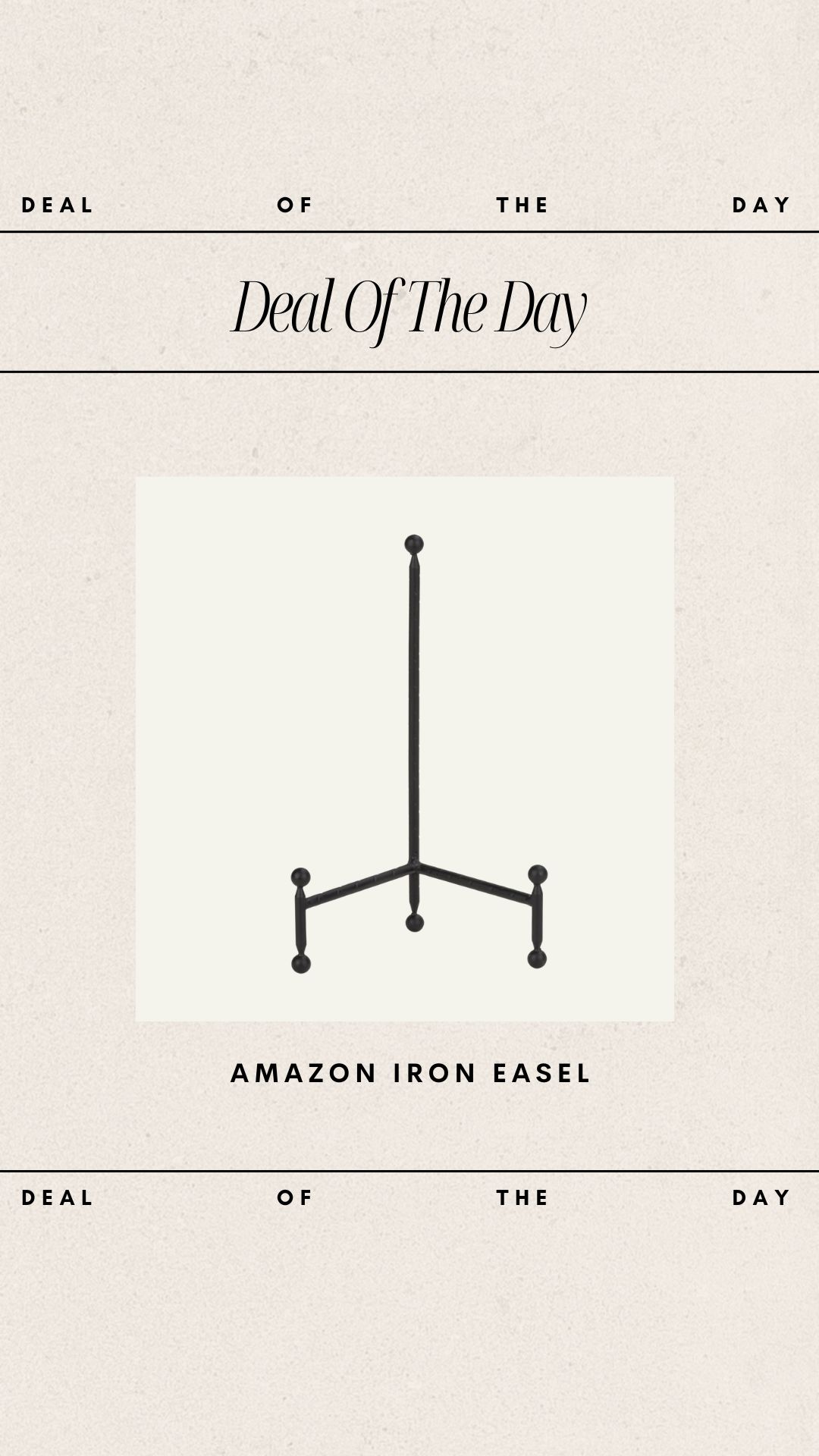 Deal of the Day - Amazon Iron Easel! | Amazon (US)