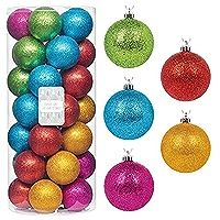 Every Day is Christmas 50ct 57mm/ 2.24" Christmas Ornaments, Shatterproof Christmas Tree Ornament... | Amazon (US)