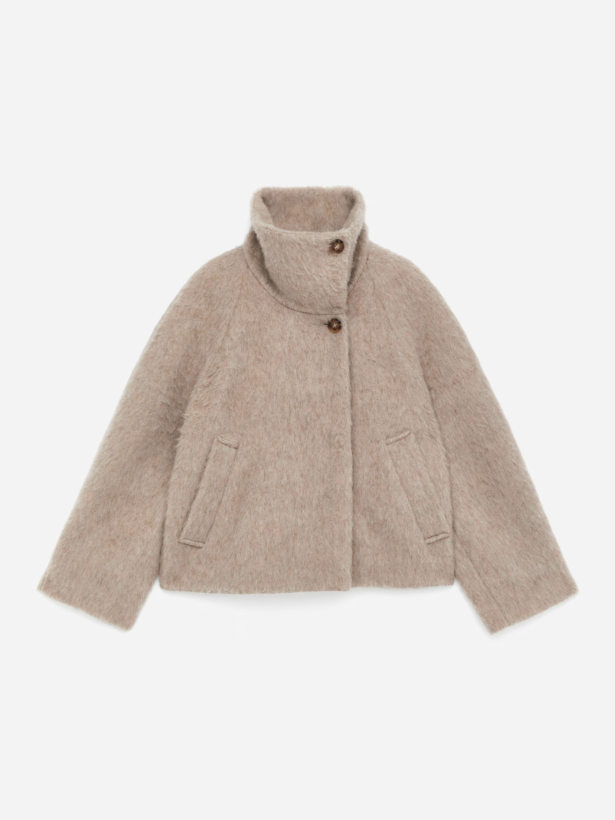 Veste col cheminée en mélange de laine et d'alpaga | H&M (FR, IT, ES, PT, BE)