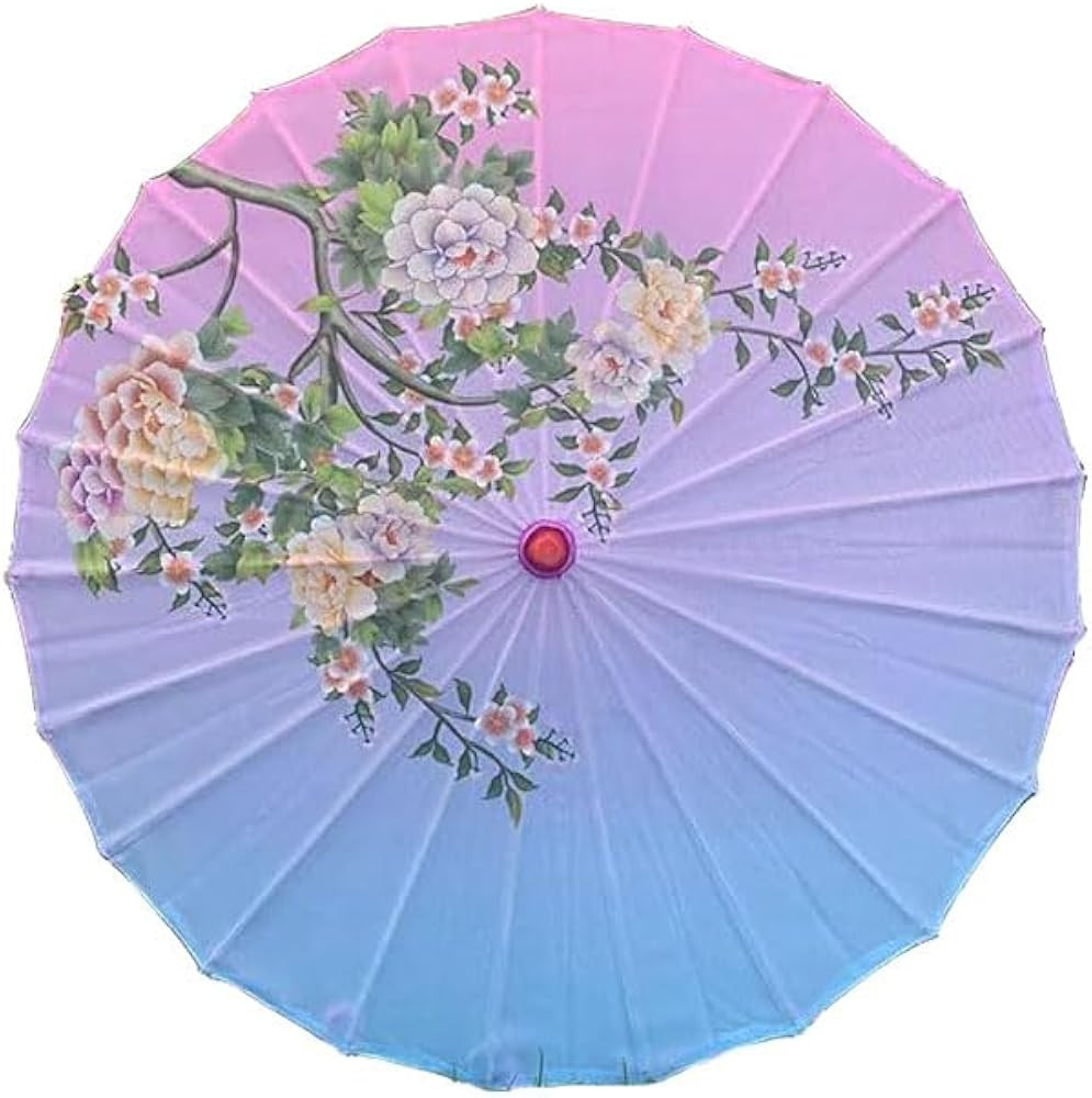 33" Rainproof Windproof Handmade Chinese Oiled Paper Umbrella Parasol Classical Painting Dancing ... | Amazon (US)