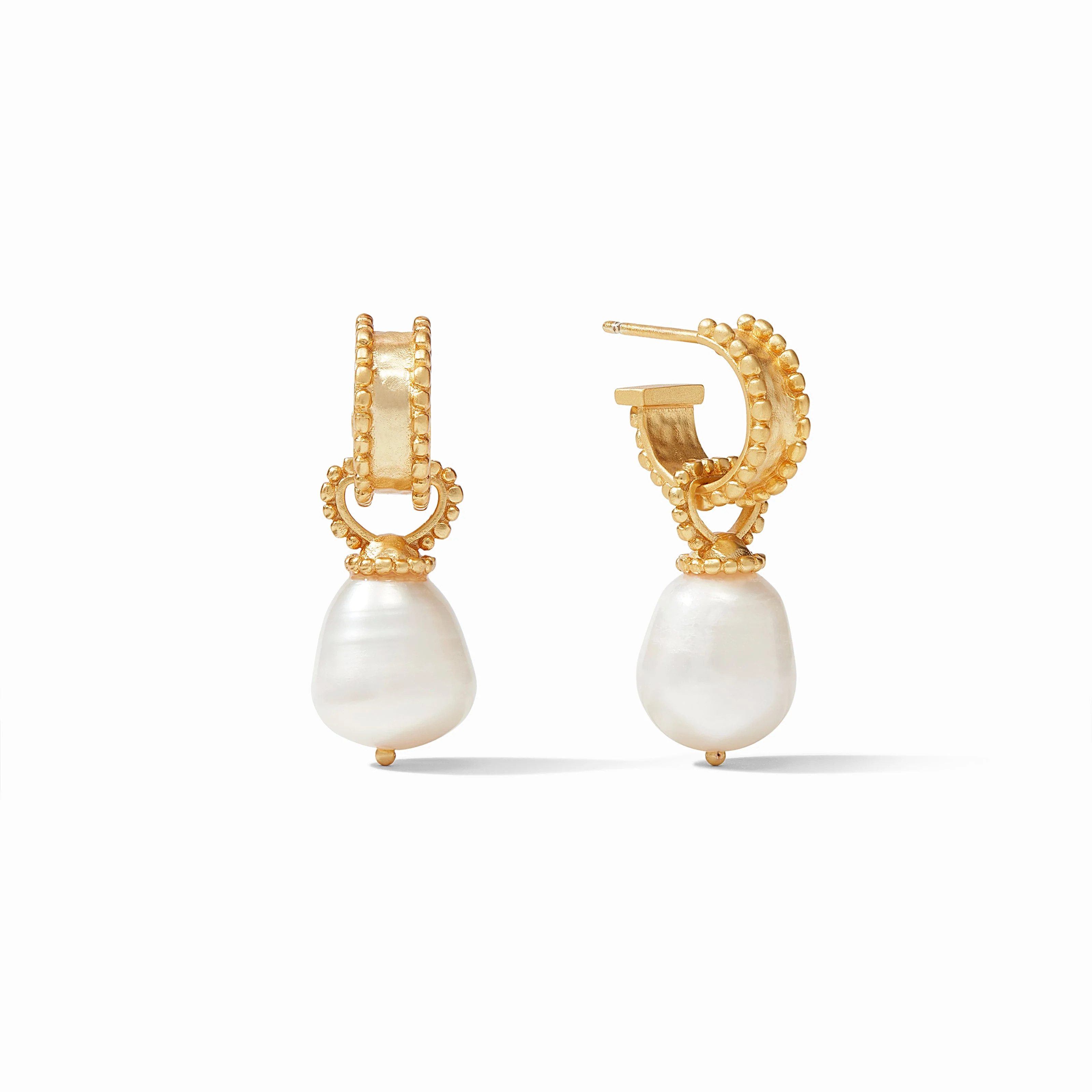Marbella Pearl Hoop & Charm Earrings | Julie Vos | Julie Vos