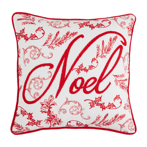 Noel toile pillow | Mud Pie