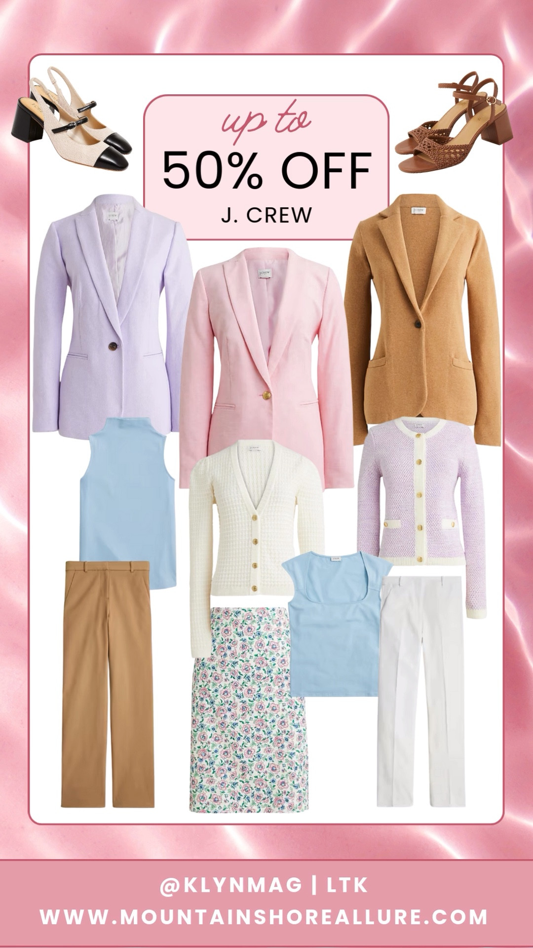 Upgrade your work wardrobe with J.Crew’s spring & summer work outfits—now on sale! From lightweight blazers and tailored trousers to chic button-ups, these timeless pieces are perfect for the office and beyond. Don’t miss out on elevated workwear essentials at amazing prices! Shop now before sizes sell out! ✨👗💼 #JCrewStyle #WorkwearSale #ChicOfficeLooks 

#LTKWorkwear #LTKSaleAlert #LTKSeasonal
