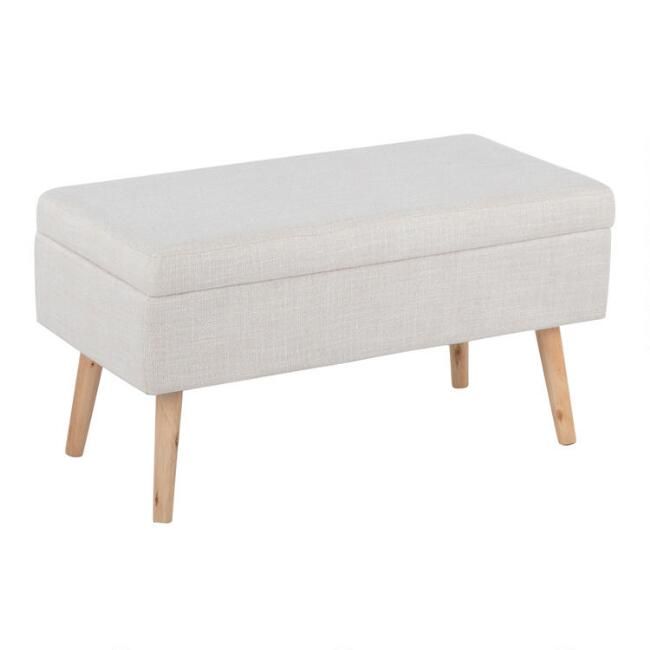 Tulare Upholstered Storage Bench | World Market