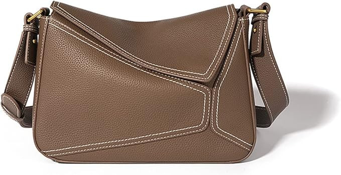 Women's Handbags Womens Bag Genuine Leather Geometric Tote Bag Autumn Lady Underarm Shoulder Bag ... | Amazon (US)