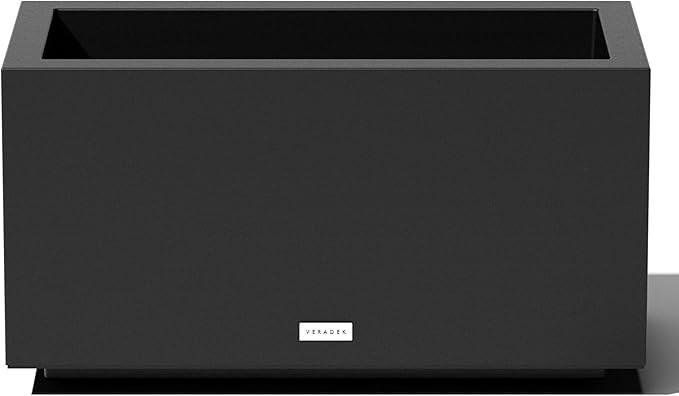 Veradek Block Series Long Box Planter - Large Rectangular Planter for Indoor or Outdoor Patio/Por... | Amazon (US)