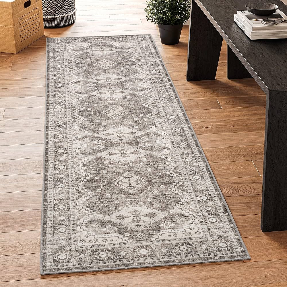 Rugland 2'6x6' Runner Rug - Stain Resistant Entryway Rug, Anti Slip Backing Hallway Runner Rug, V... | Amazon (US)
