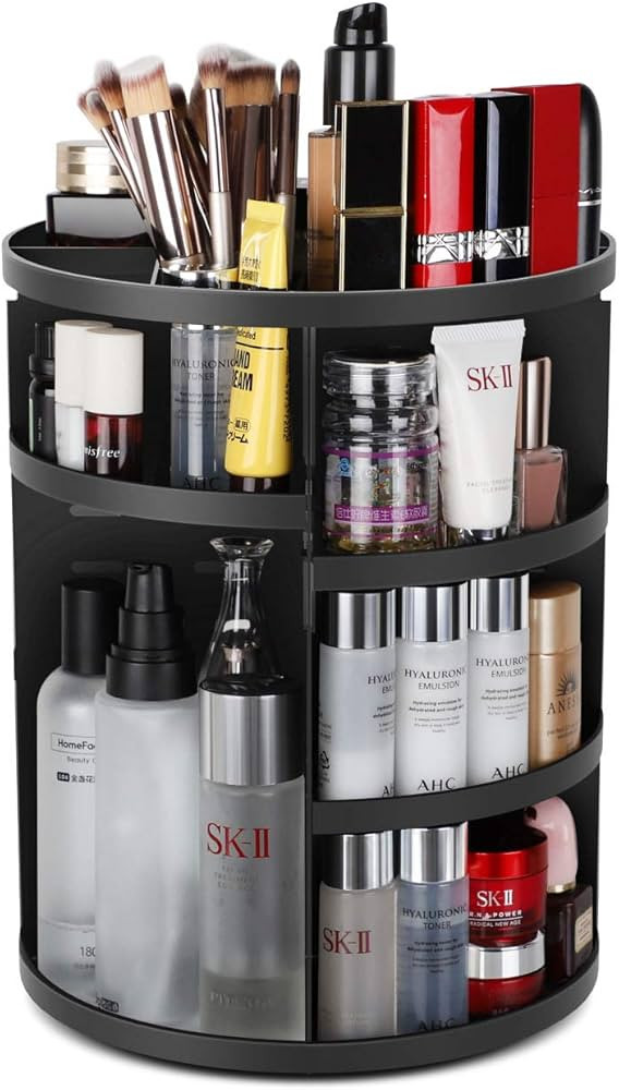 Syntus 360 Rotating Makeup Organizer, DIY Adjustable Bathroom Makeup Carousel Spinning Holder Rac... | Amazon (US)