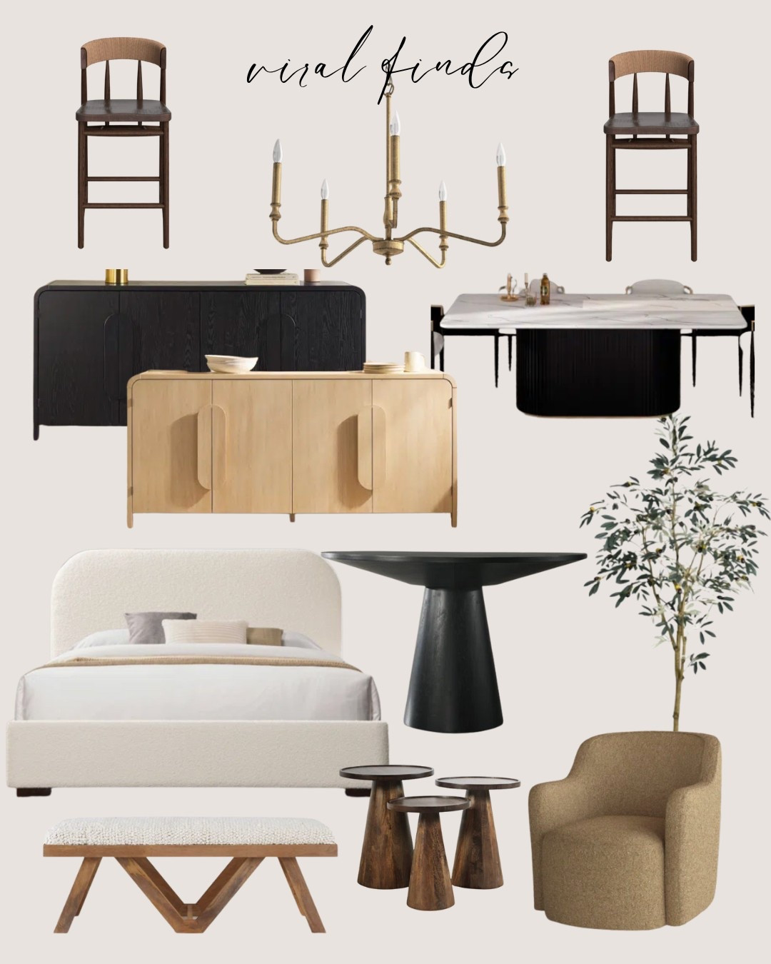 Home decor. Neutral. Chairs. Cabinet. Bed. Table. Bench. Modern home. Trending. Best sellers. Viral  

#LTKHome #LTKSeasonal #LTKStyleTip