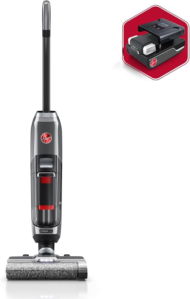 Hoover ONEPWR Streamline Cordless Hard Floor Cleaner, Wet Dry Vacuum, BH55400V, Silver | Amazon (US)