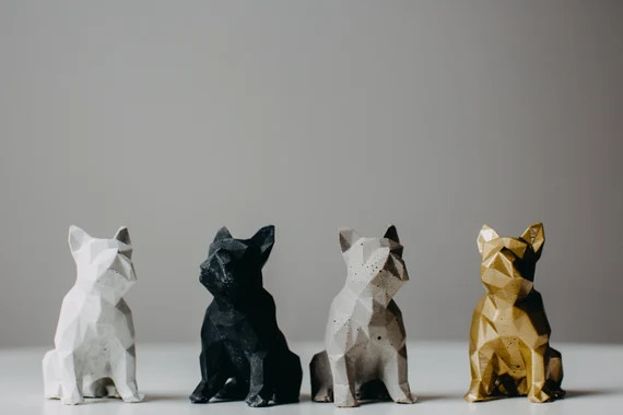 Concrete frenchie, Small French bulldog, Concrete dog, Statue, Frenchie decor | Etsy (US)