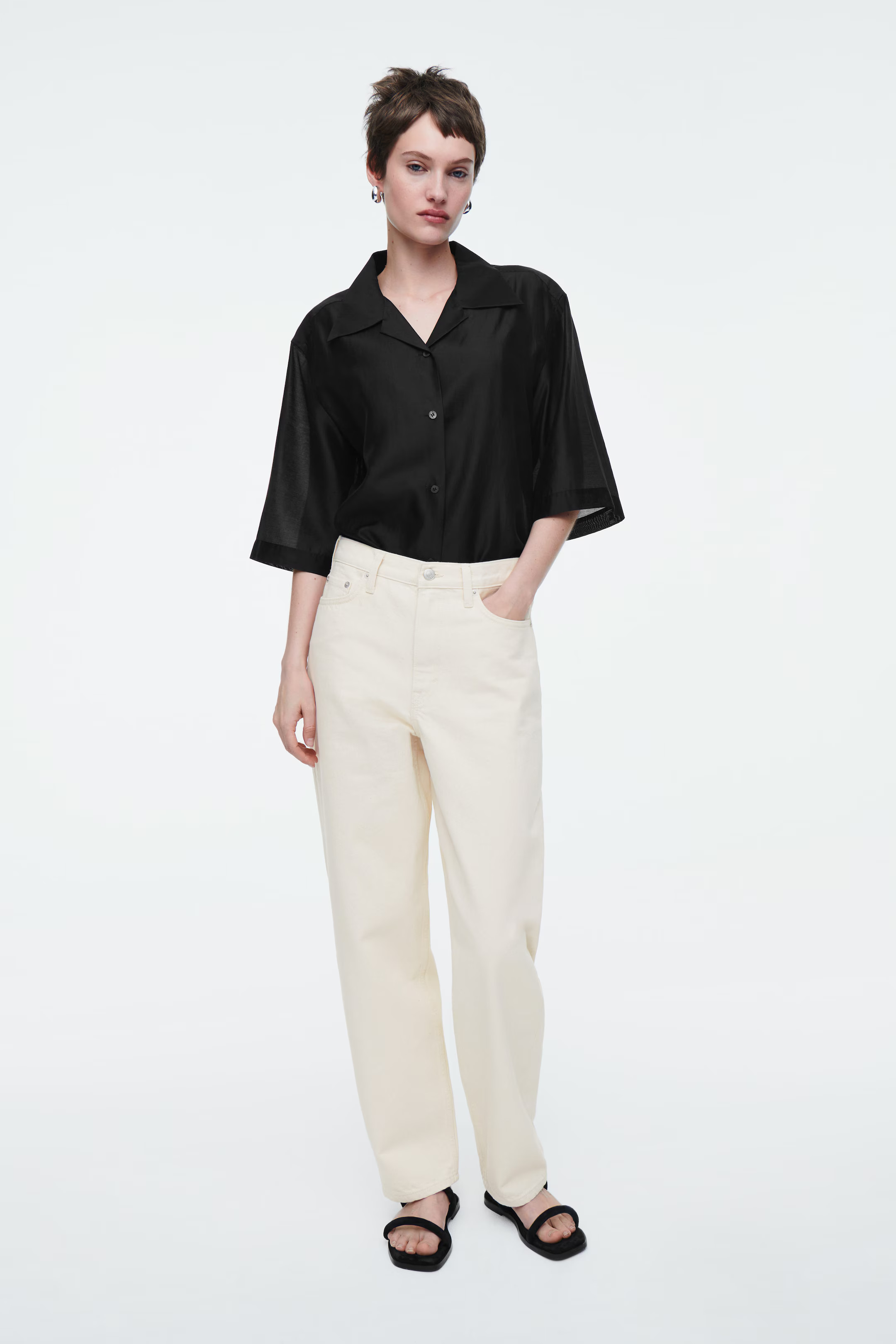 ARCH TAPERED JEANS - IVORY | COS (AU)