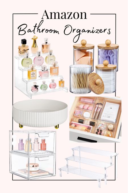 Amazon bathroom organizers! Clear bathroom organization must haves! Makeup organization, makeup organizer, beauty organizer 

#LTKfindsunder50 #LTKhome #LTKbeauty