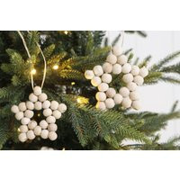 Wooden Bead Ornament, Star Wood Beaded Decor, Christmas Star, Ornaments | Etsy (US)