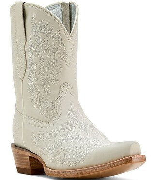 Cate Leather X Toe Western Boots | Dillard's