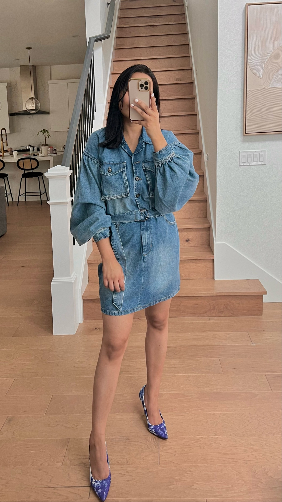 agolde denim dress AGOLDE Harriet Cotton Denim Mini Dress