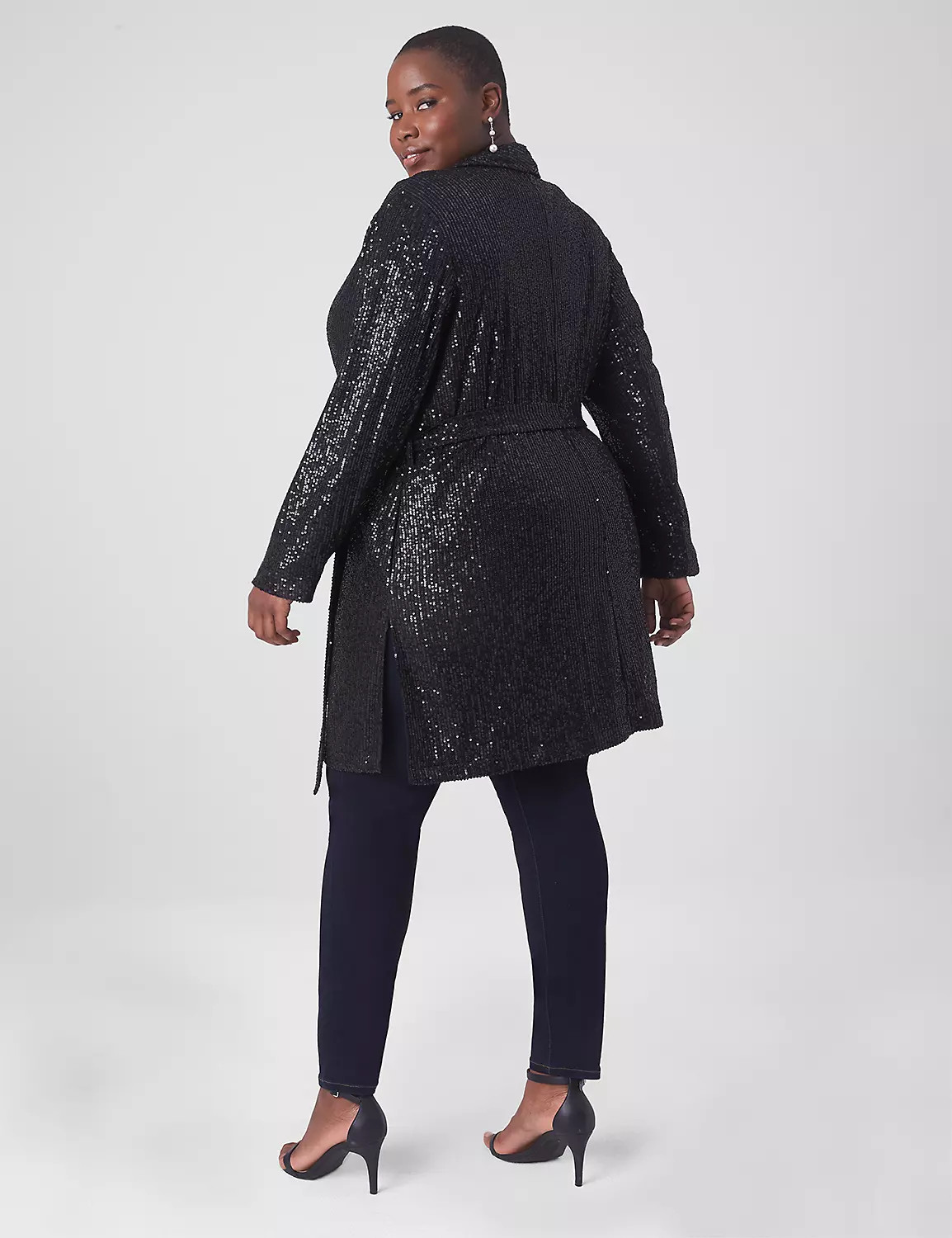 Sequin Duster With Belt | LaneBryant | Lane Bryant (US)