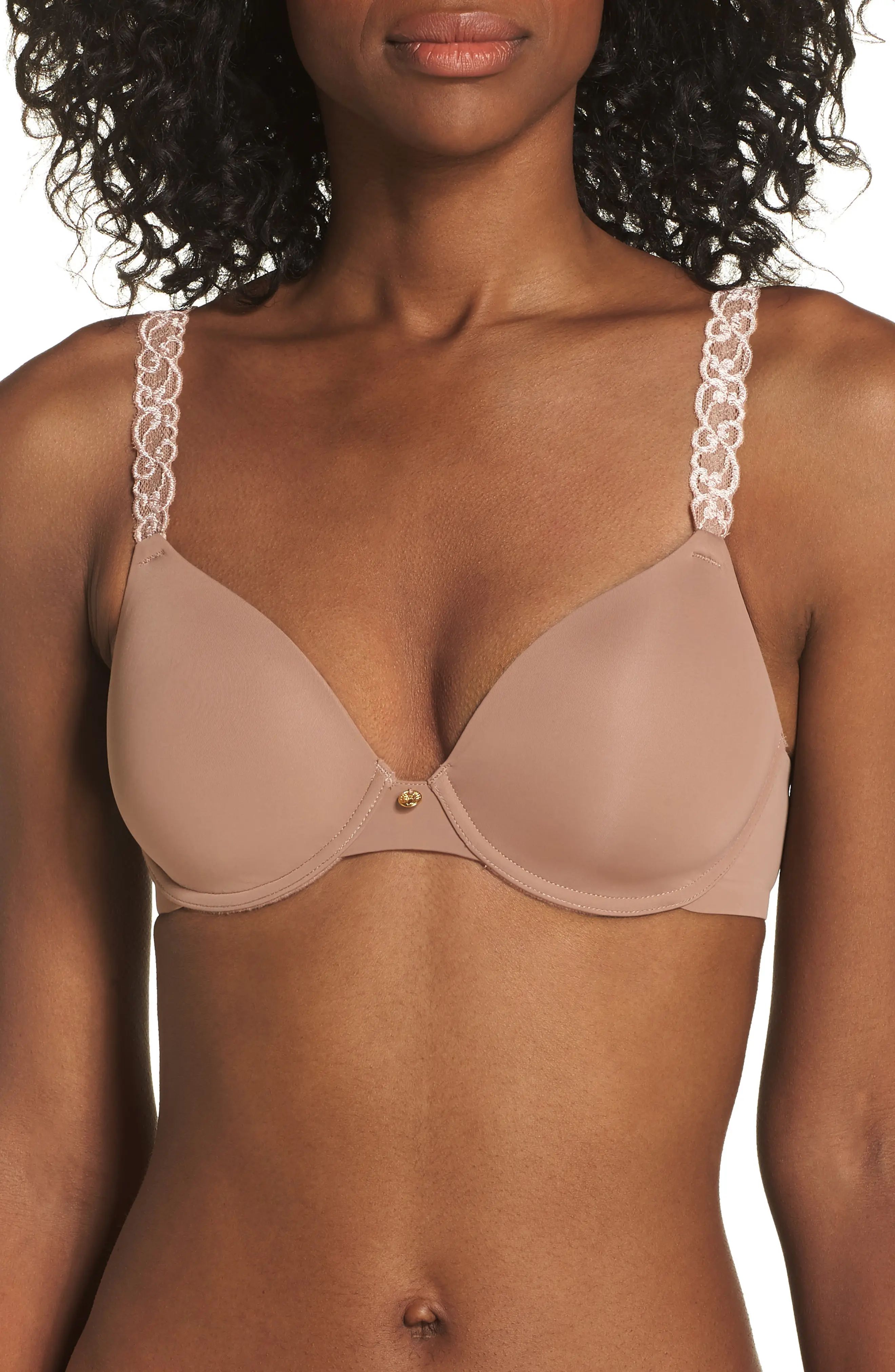 Natori Pure Luxe Underwire T-Shirt Bra in Dulce at Nordstrom, Size 36D | Nordstrom
